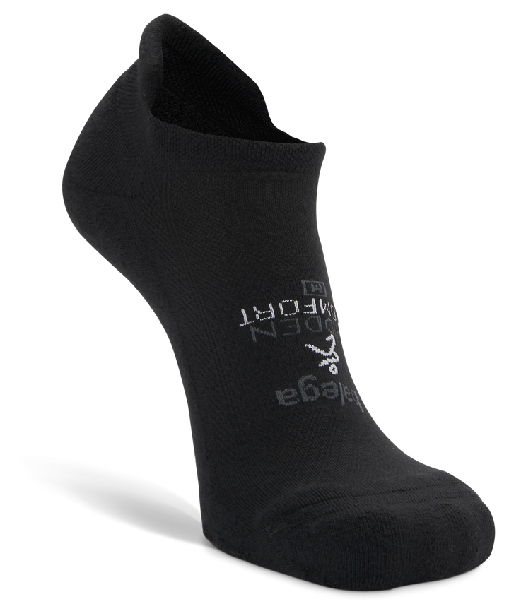 Hidden Comfort No Show Running Socks, Black