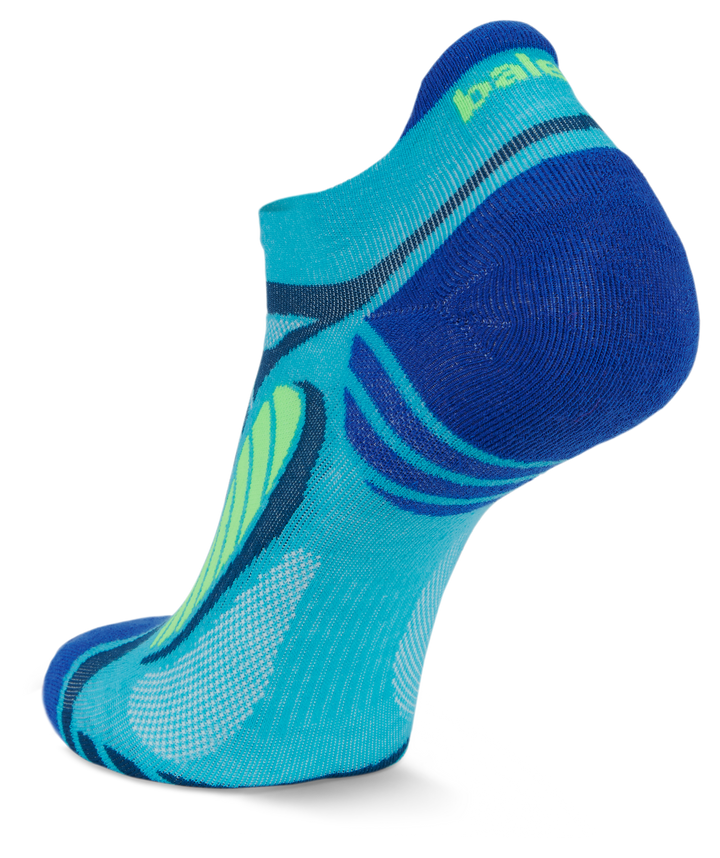 Ultralight No Show Running Socks, Blue Radiance
