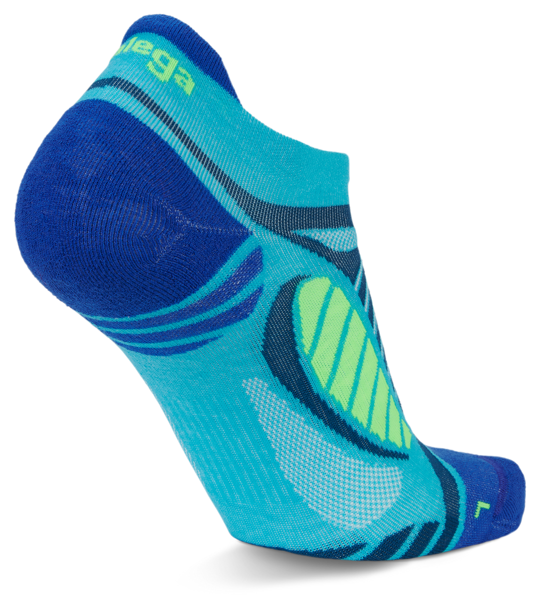 Ultralight No Show Running Socks, Blue Radiance