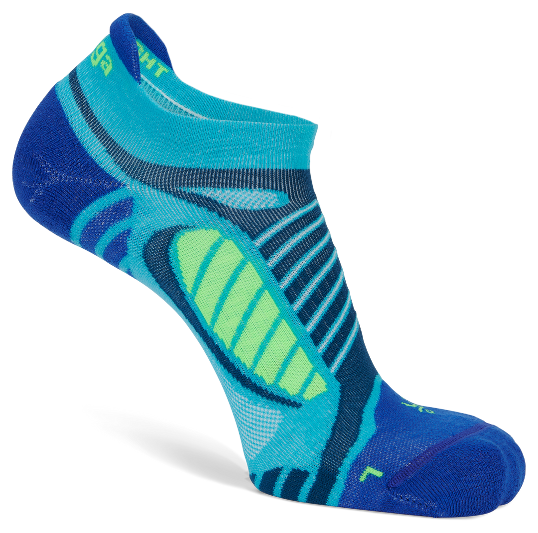 Ultralight No Show Running Socks, Blue Radiance