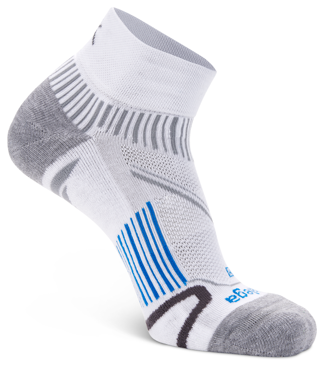 Enduro Quarter Running Socks, White