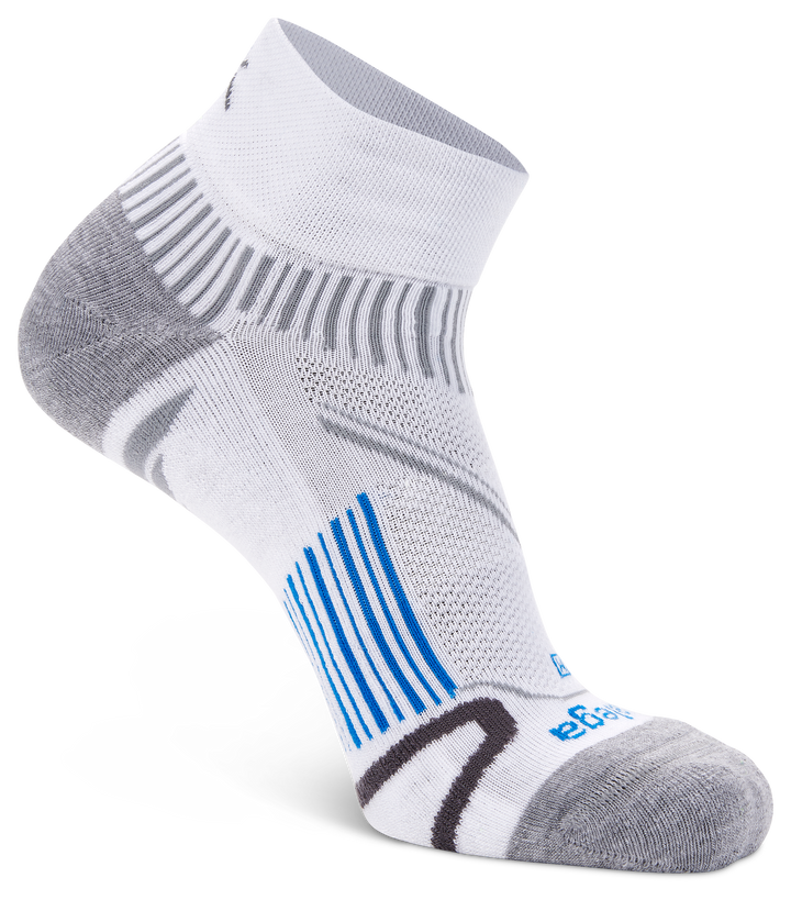 Enduro Quarter Running Socks, White