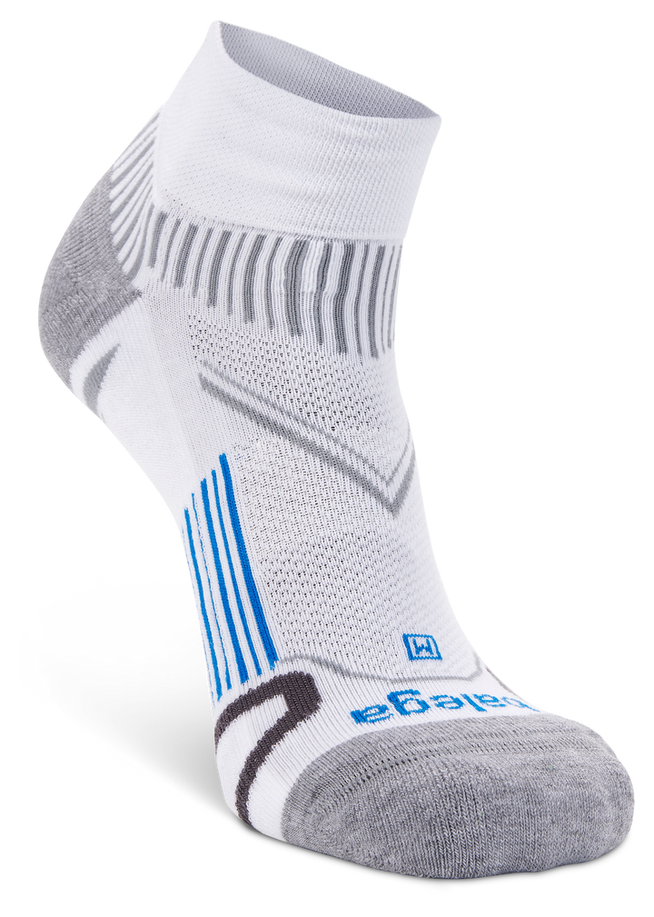 Enduro Quarter Running Socks, White