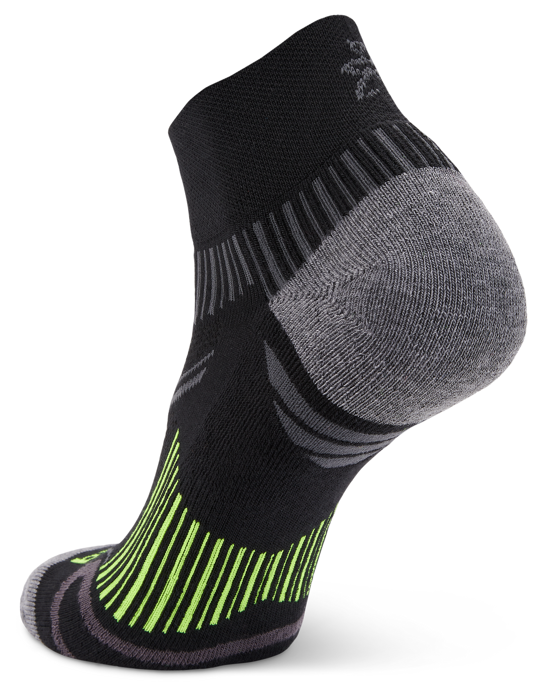 Enduro Quarter Running Socks, Black