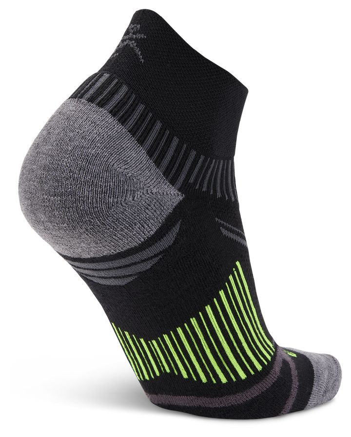 Enduro Quarter Running Socks, Black
