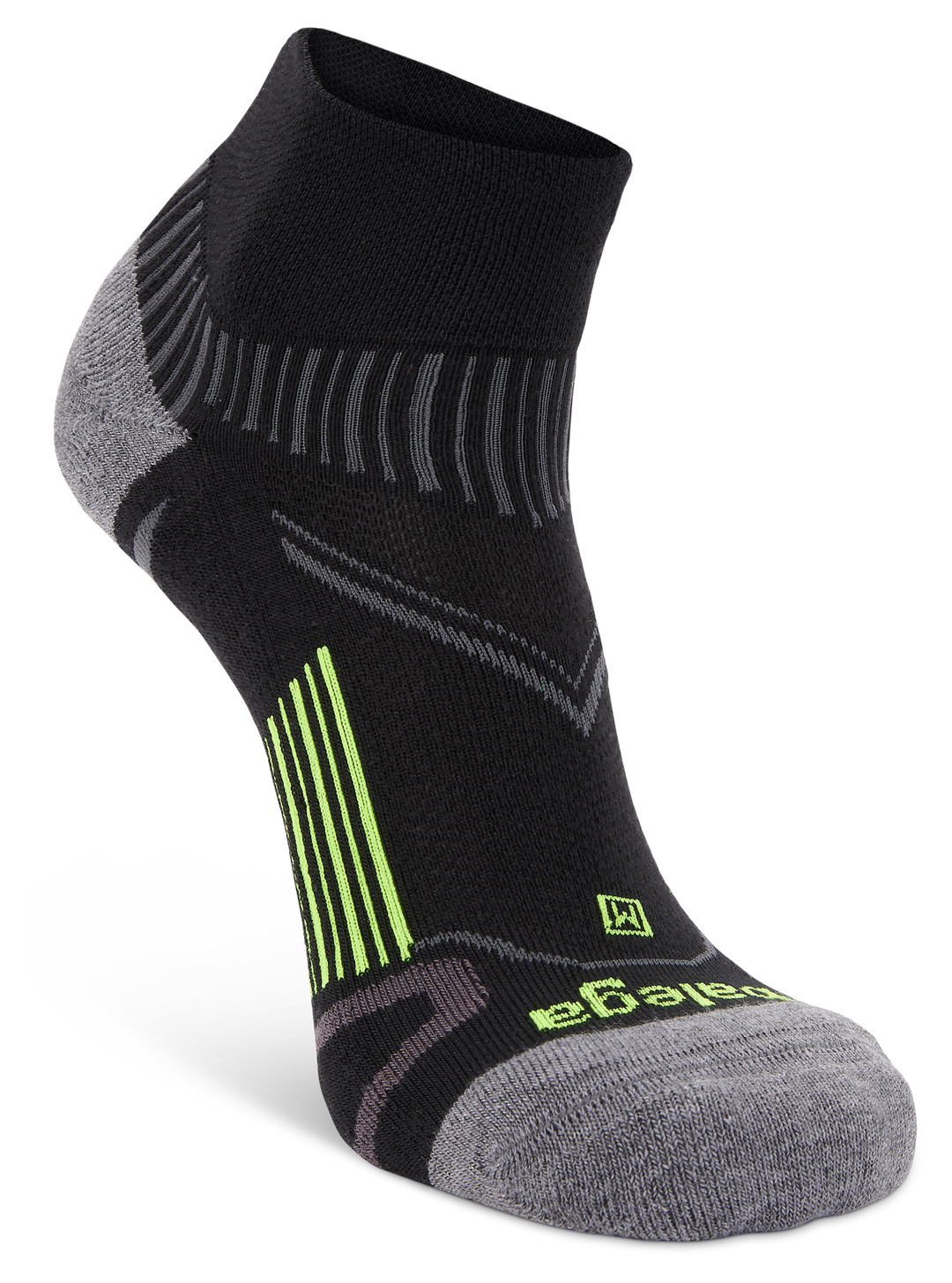Enduro Quarter Running Socks, Black
