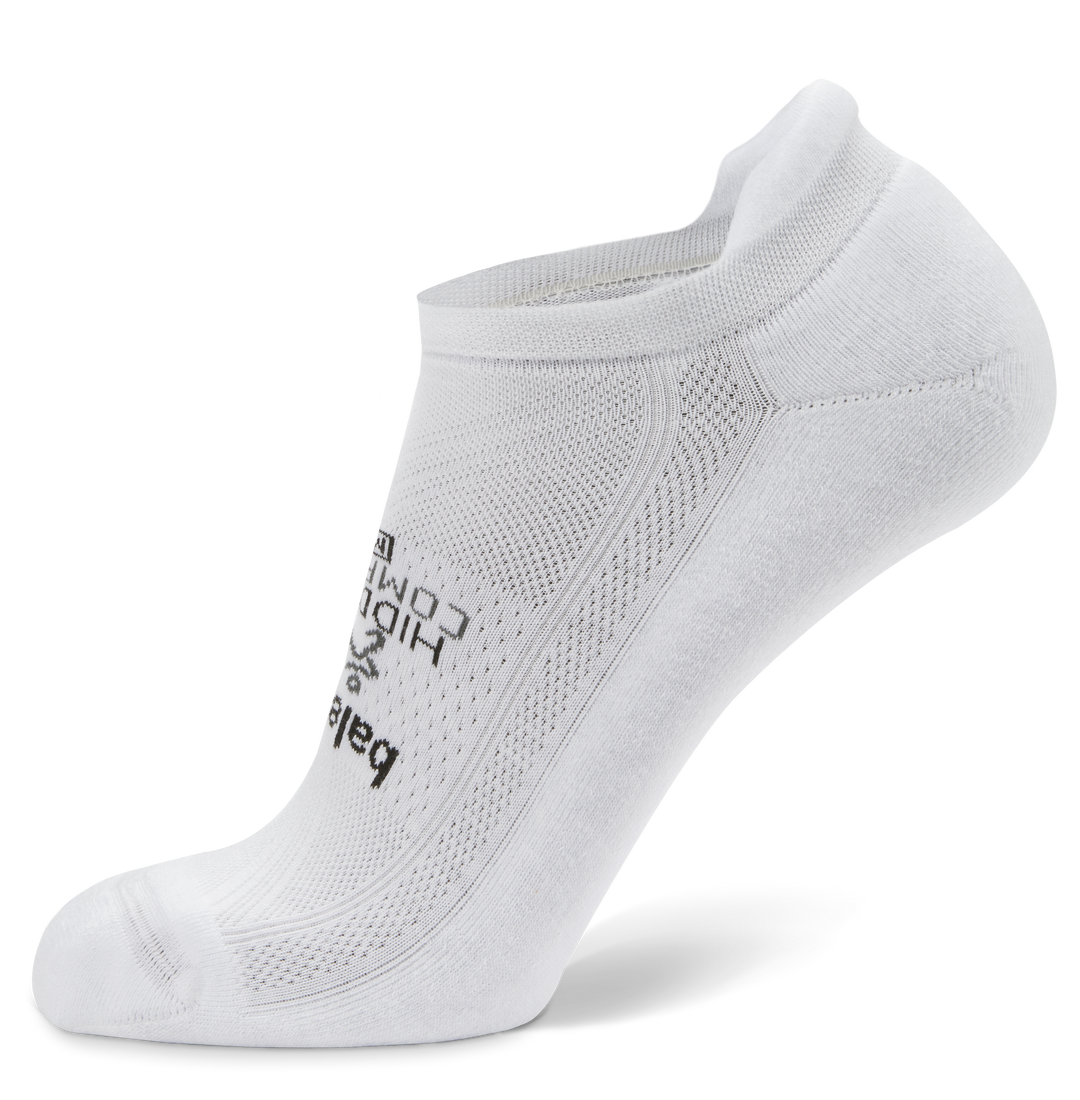 Hidden Comfort No Show Running Socks, White