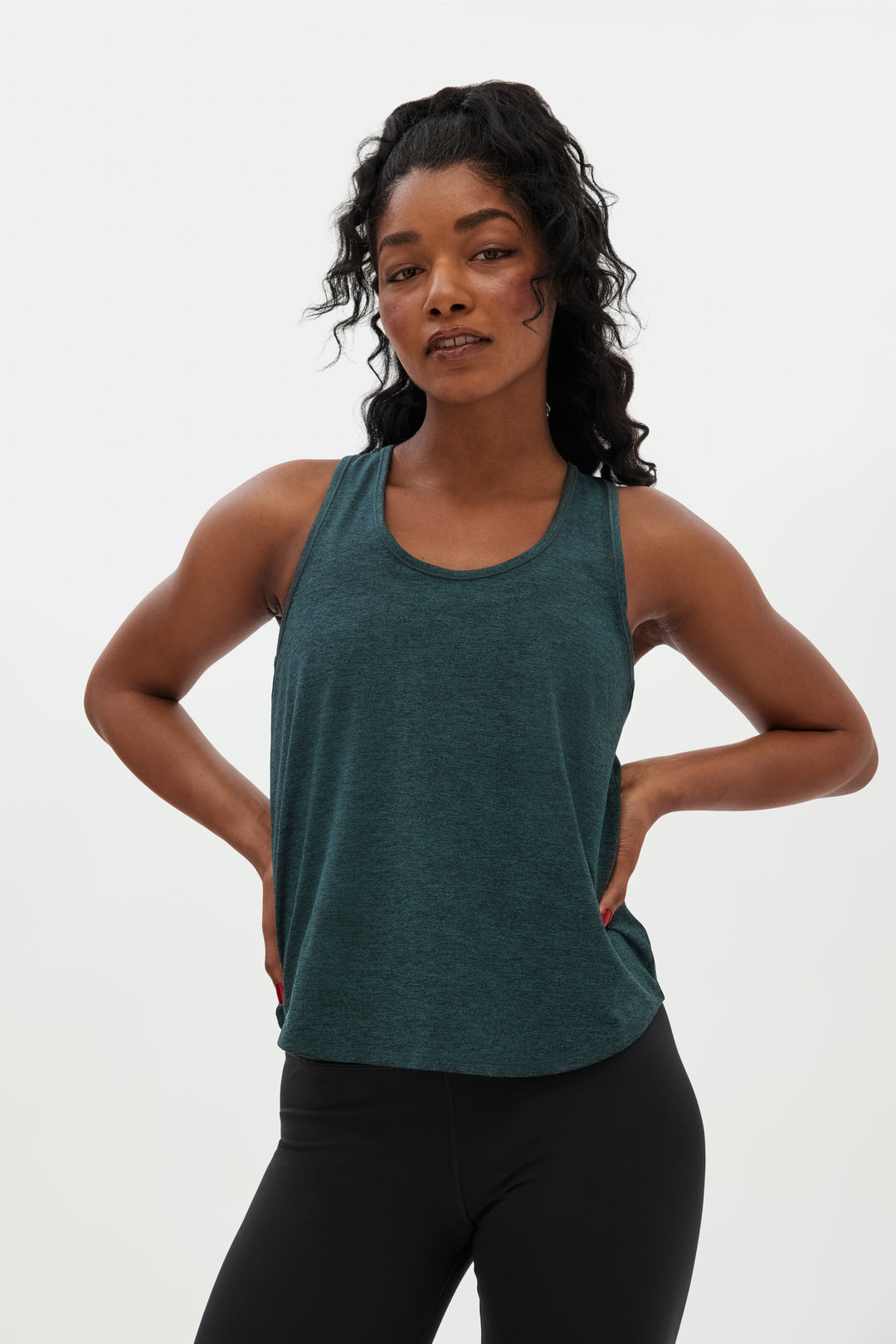 Loose Fit Tank Top, Main, Moss