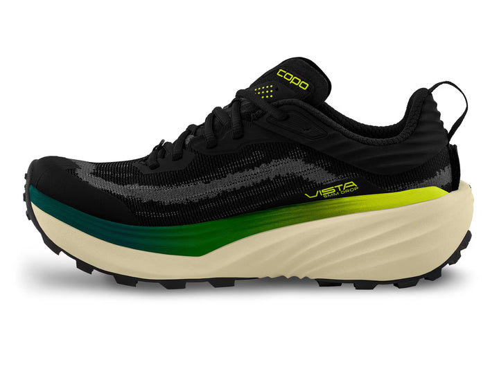 Topo Athletic Men's Vista, Black/Lime