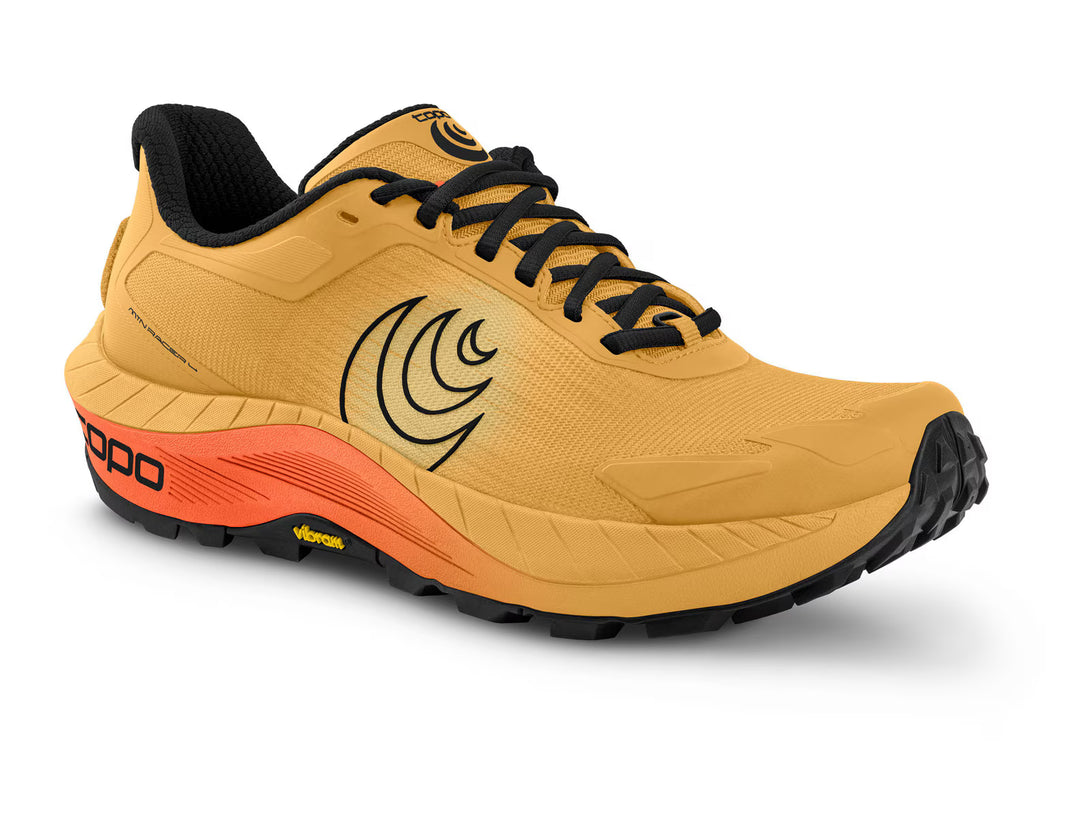 Topo Athletic Men's MTN Racer, Mango/Black