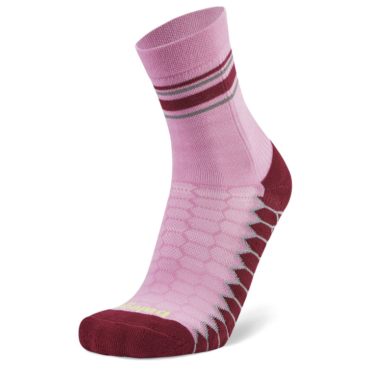 Silver Mini Crew Running Socks, Candyfloss