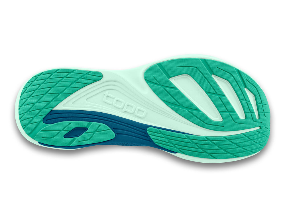 Vibram Megagrip outsole of Topo Ultraventure 4 Women’s for trail traction