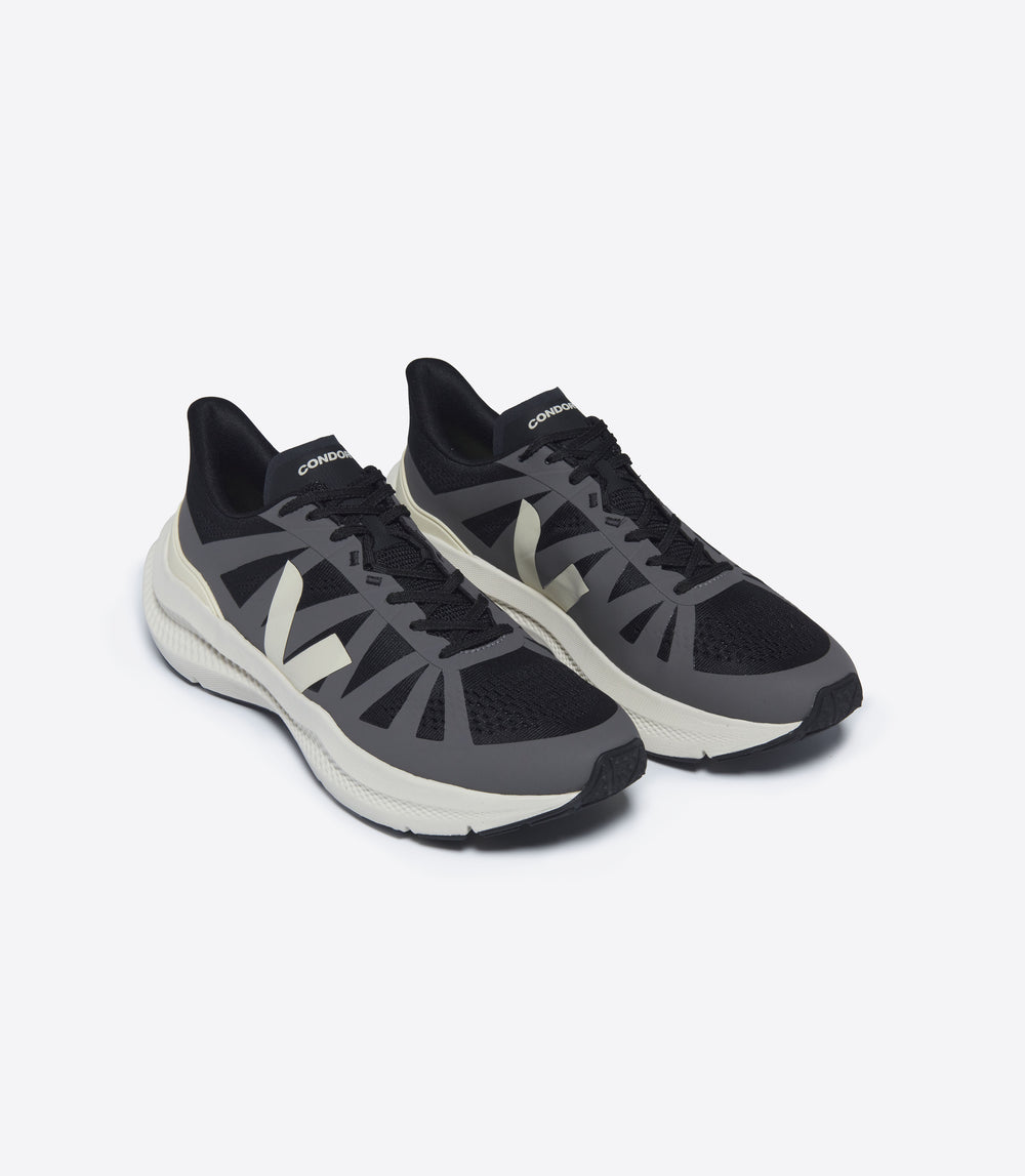 Angled front-side view of Veja Condor 3 Men sustainable running shoes